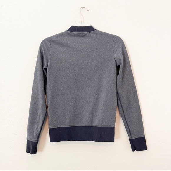 Athleta Bombastic Jersey Bomber Jacket Dark Gray Full-Zip XXS - Picture 7 of 7